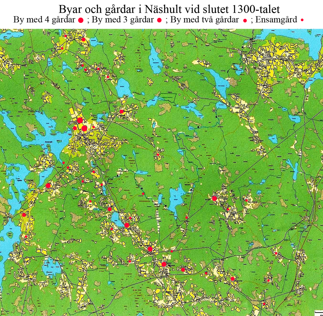 gårdar i slutet av 1300-talet